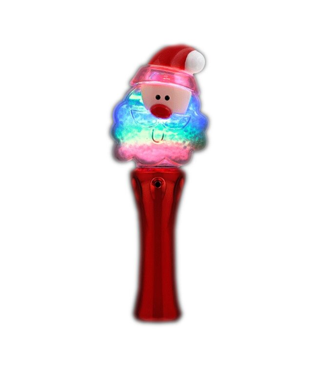 Santa Claus Snowball Spinning Lights Wand