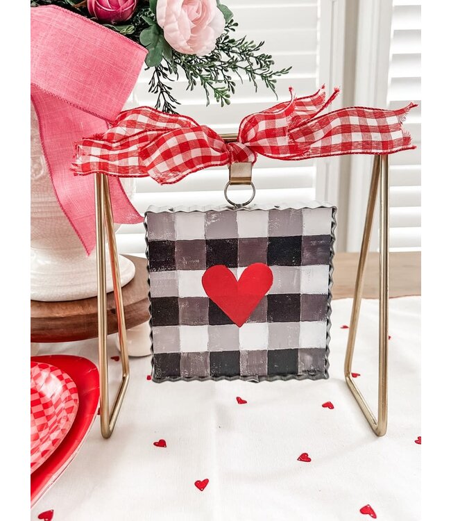 THE ROUND TOP COLLECTION Gold Gallery Art Stand