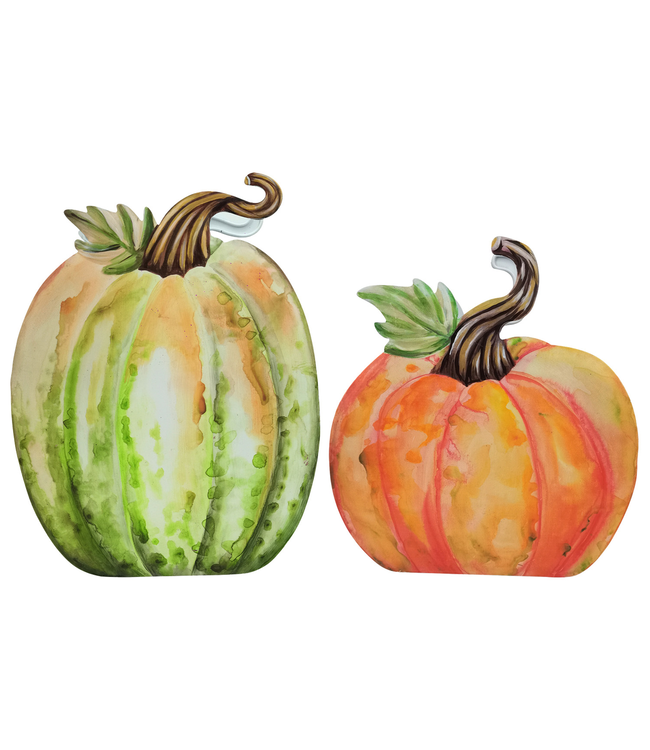THE ROUND TOP COLLECTION Water Color Pumpkin Pocket - Sold Individually