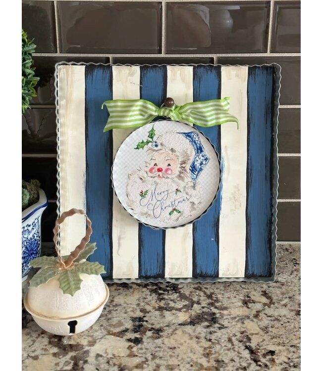 THE ROUND TOP COLLECTION Blue & White Striped Mini Gallery Display Board