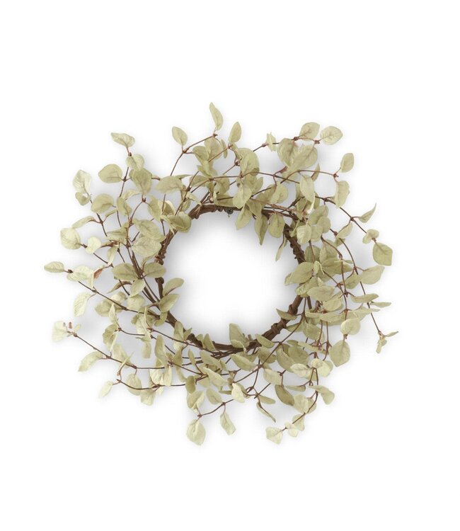 14 Inch Eucalyptus Candle Ring/Wreath