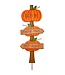 THE ROUND TOP COLLECTION Welcome Pumpkin Directional Sign