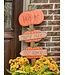THE ROUND TOP COLLECTION Welcome Pumpkin Directional Sign
