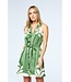 Kyndra Engineer Print Halter Dress