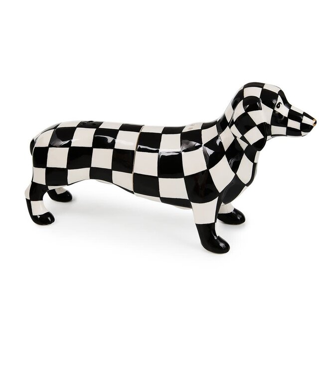 MACKENZIE CHILDS Dachshund Salt & Pepper Set