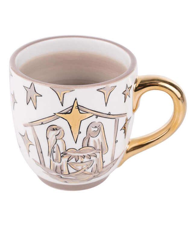 Gold Star Oh Holy Night Mug