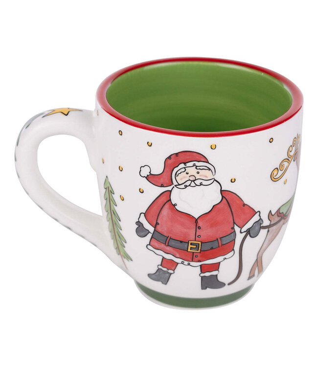 Santa Sleigh Scene Mug