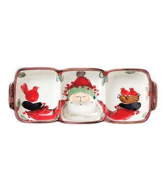 VIETRI Old St. Nick Three-Part Server VIETRI Old St. Nick Three-Part Server