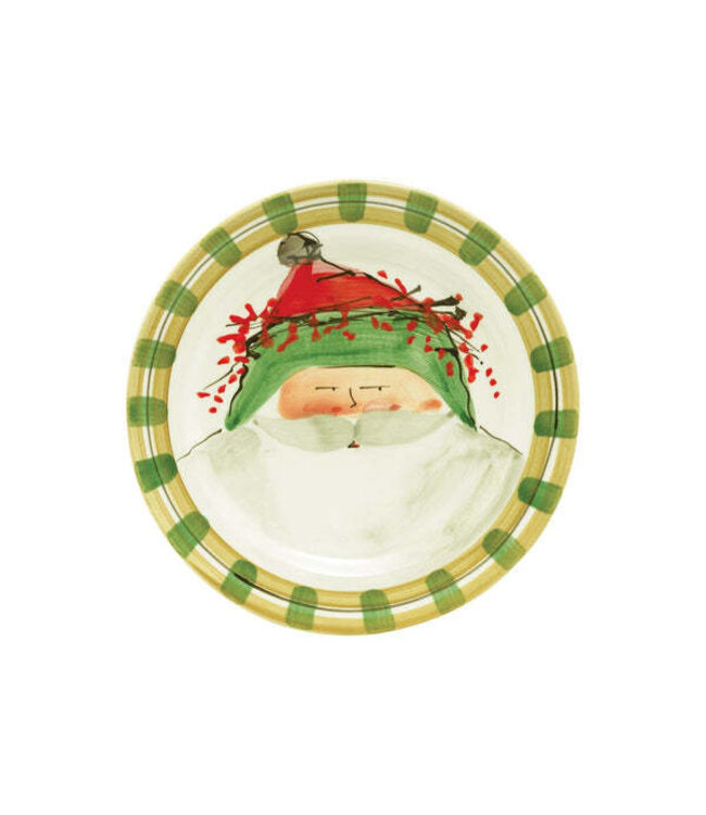 VIETRI Old St. Nick Round Salad Plate