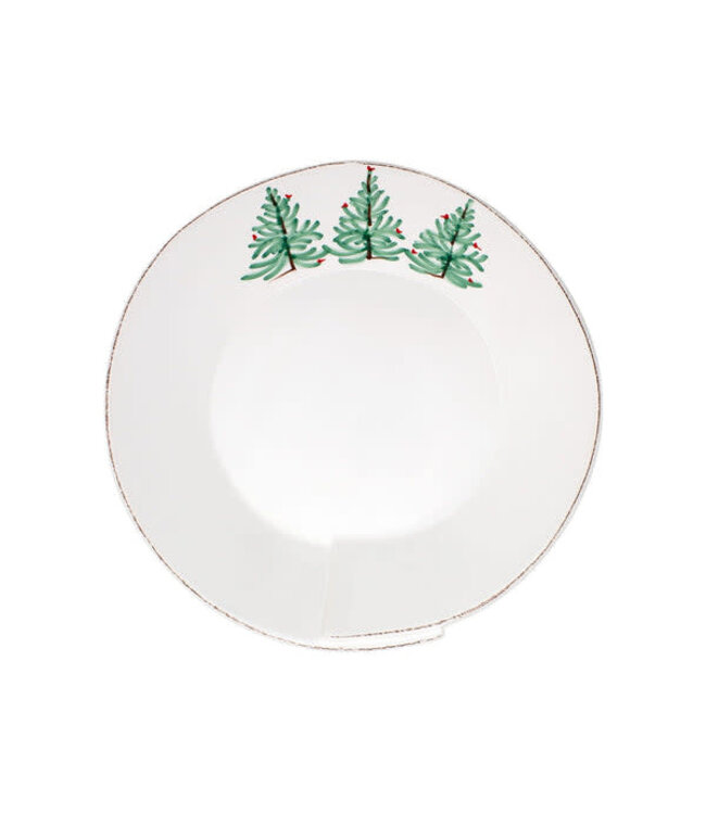 VIETRI Lastra Holiday Medium Shallow Serving Bowl