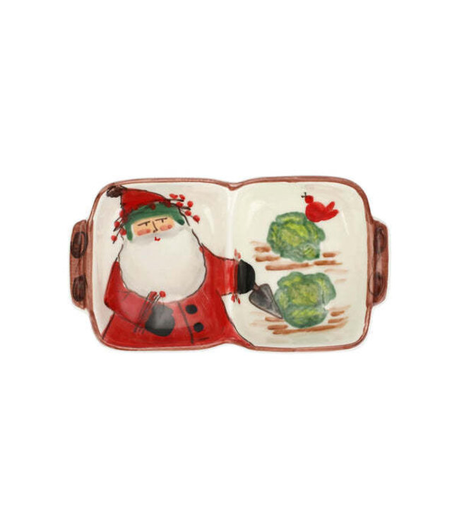 VIETRI Old St. Nick Two-Part Server
