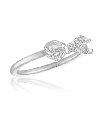 CZ Bow Stack Ring