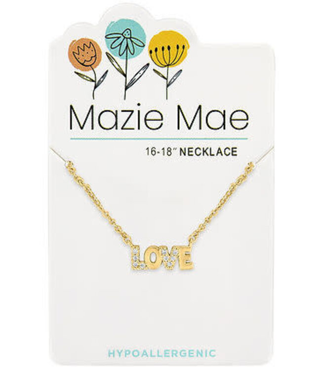 Gold Love Mazie Mae Neckace