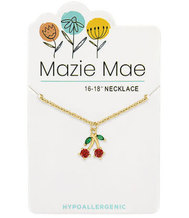Gold Cherry Mazie Mae Necklace