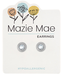 Silver Braided CZ Stud Mazie Mae Earring