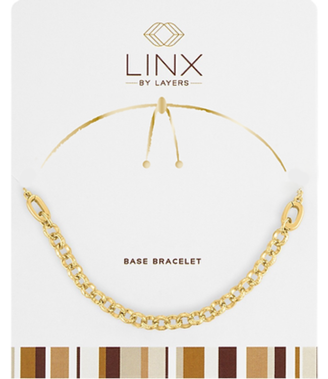 Gold Cable Chain LINX Base Bracelet