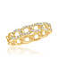 CZ Chain Gold Layers Rings