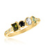 Green Orbit Multi-Stone Layers Ring