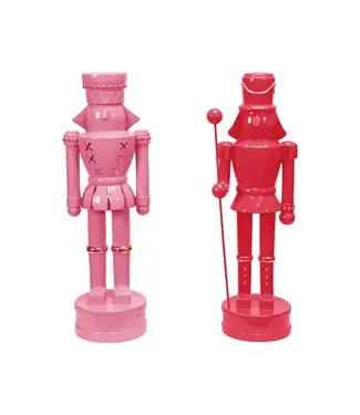 Resin Nutcracker with Gold Finish Accents