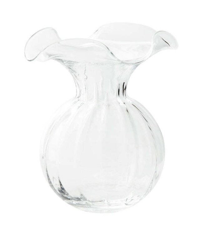 VIETRI Hibiscus Glass Large Fluted Vase