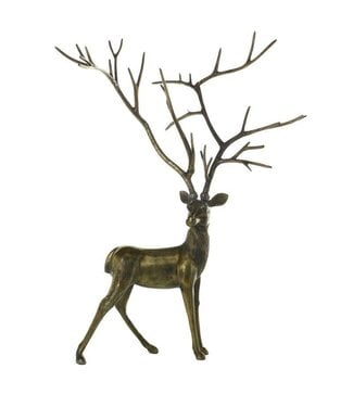 Standing Metal Stag Statue