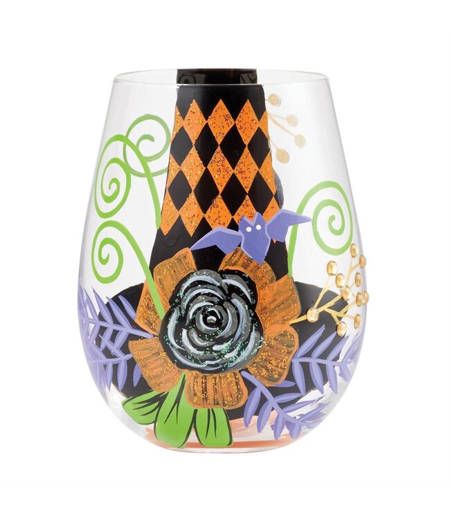My Fancy Witch Hat Stemless Wine Glass