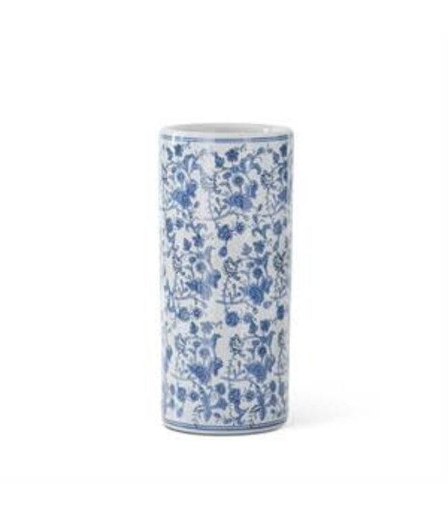 Blue & White Chinoiserie Cylinder Vase - Sold Individually