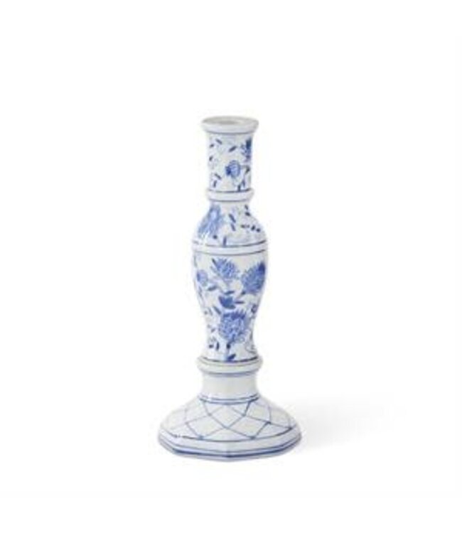 Blue & White Chinoiserie Taper Candleholders - Sold Individually