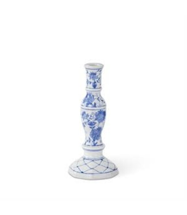 Blue & White Chinoiserie Taper Candleholders - Sold Individually