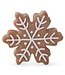 5 Inch Resin Gingerbread Snowflakes w/White Icing Outline - Sold Individually