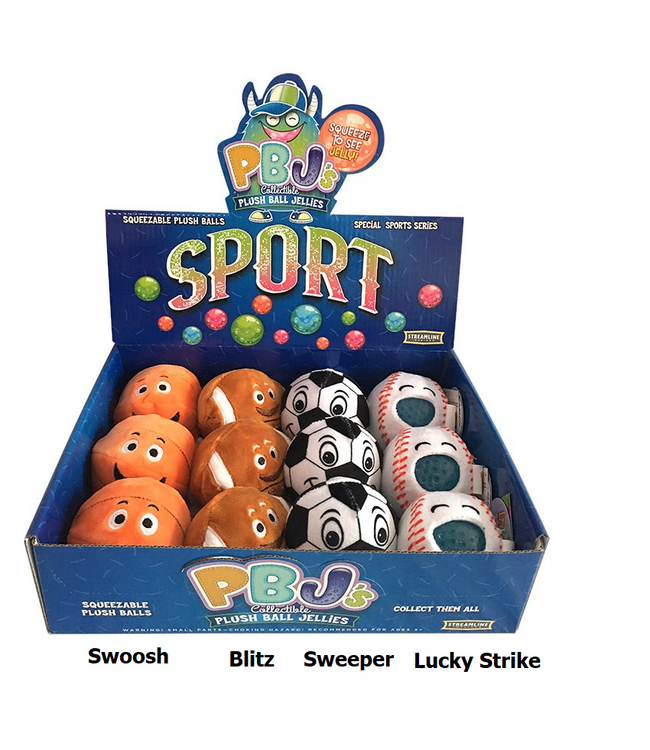 Pbj's Plush Toy - Sports Series - Sold Individually