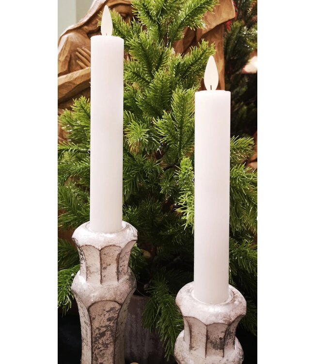 Moving Flame LED Taper Candle - Sold as Set