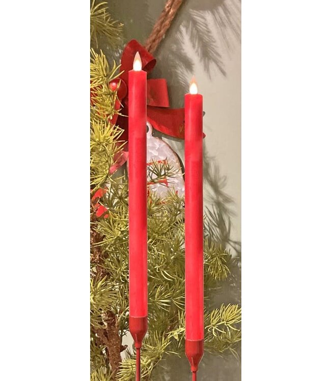 Moving Flame LED Taper Candle - Sold as Set