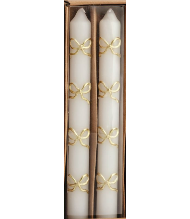 Gold Christmas Taper Candle Sets
