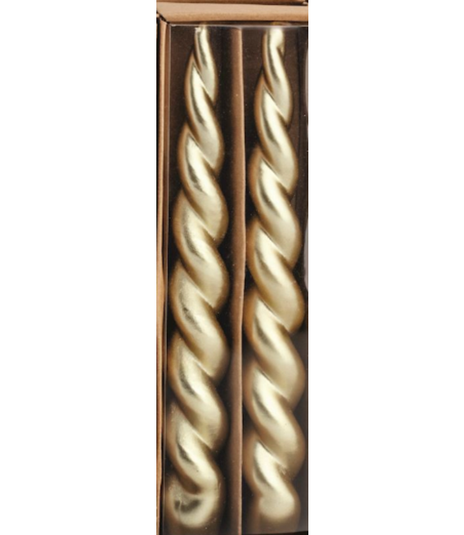 Gold Christmas Taper Candle Sets