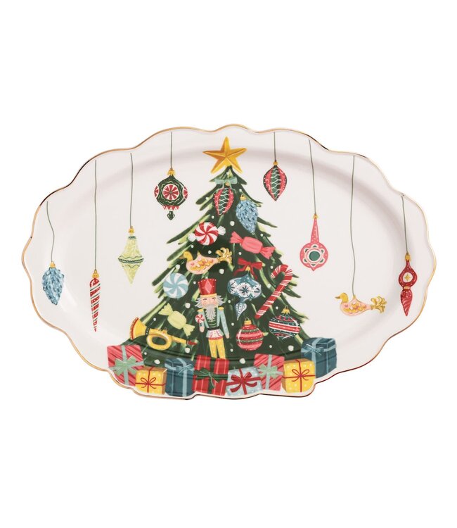 Christmas Tree Ornament Platter