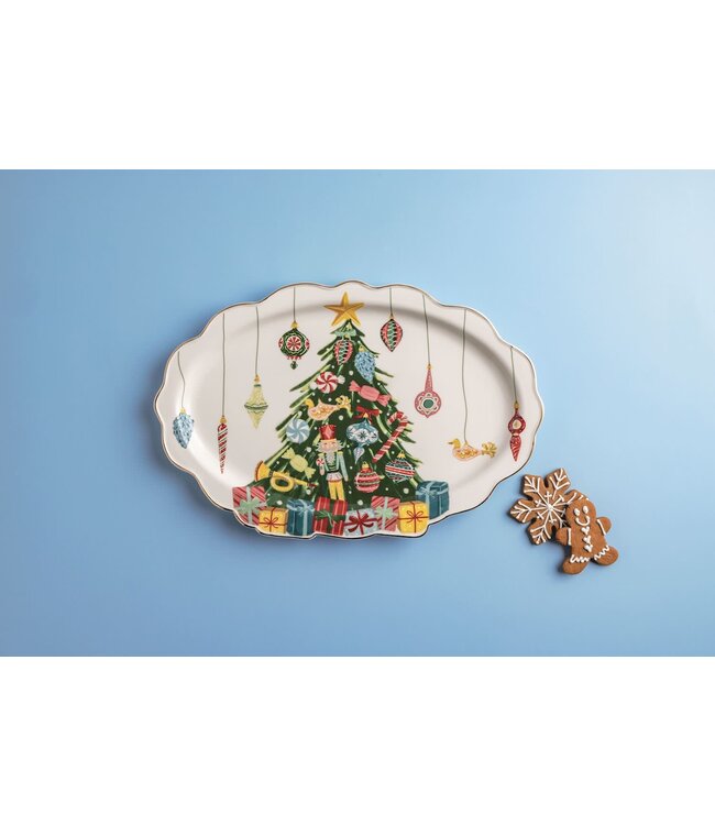Christmas Tree Ornament Platter