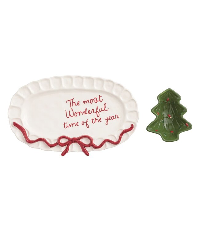 Bow Tree Platter & Tidbit