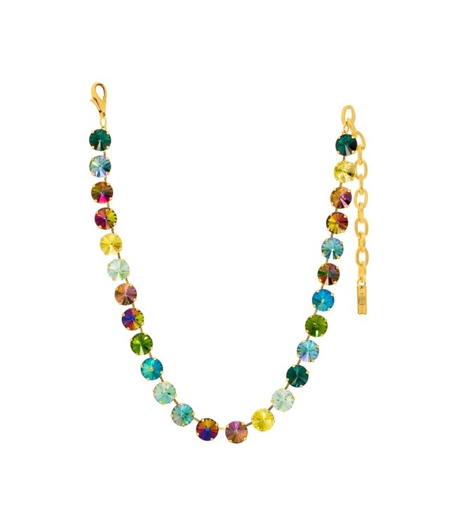 TOVA Sofia Necklace in Green Mix