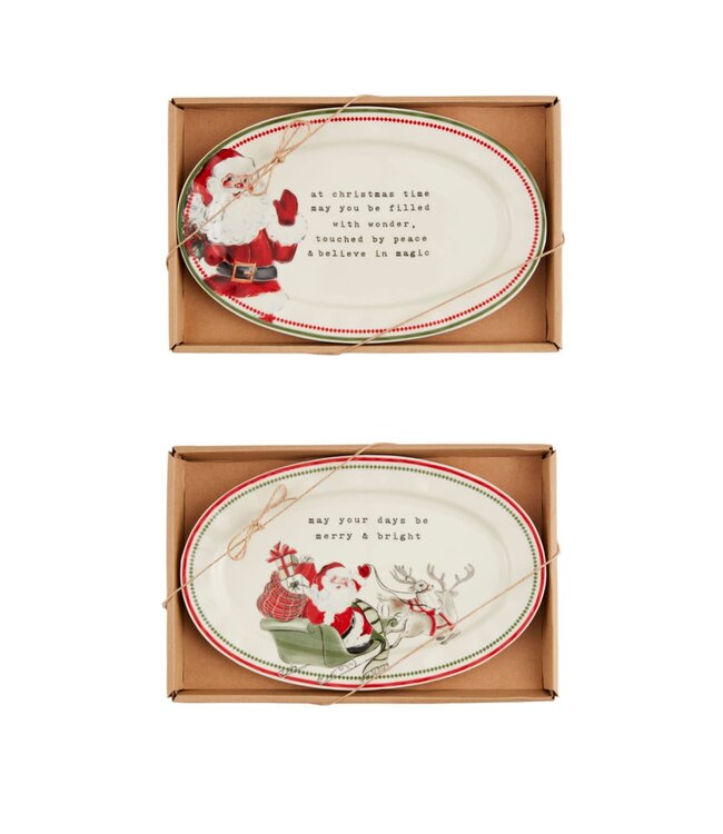 Classic Christmas Sentiment Plates
