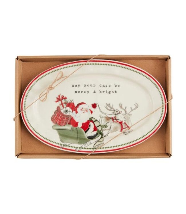 Classic Christmas Sentiment Plates