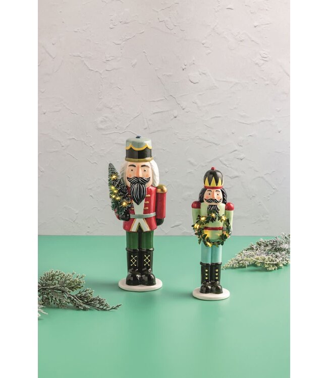 Ceramic LED Nutcracker Sitter