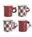 Tartan Figural Handle Mug