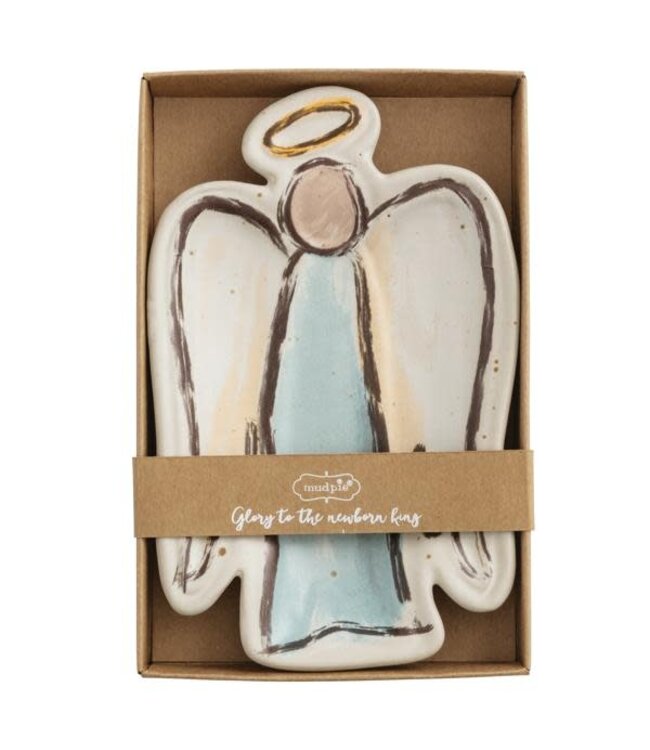 Farm Christmas Angel Tidbit Dish