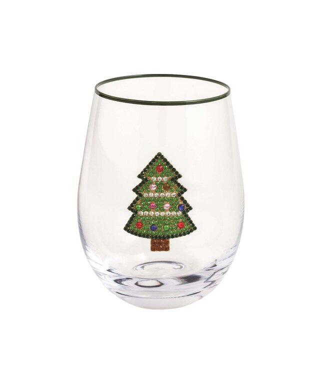 Beaded Wine Glass