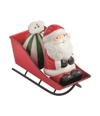 Santa Sleigh Salt & Pepper Set