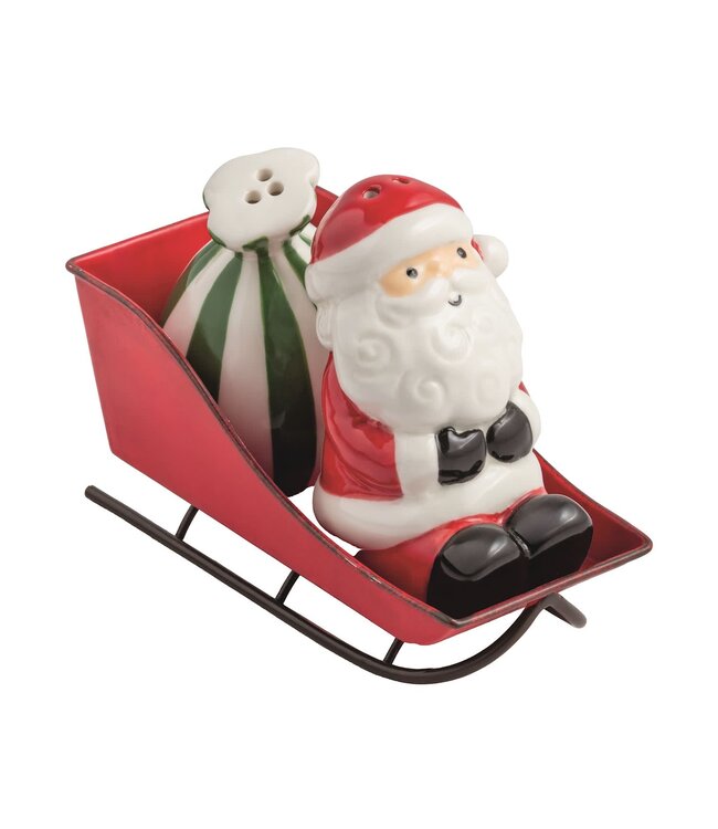 Santa Sleigh Salt & Pepper Set