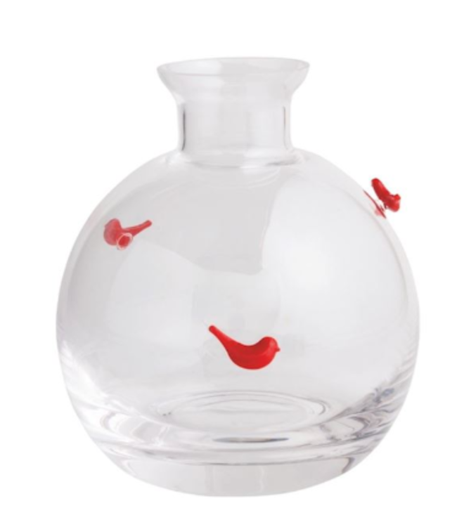 Christmas Glass Icon Bud Vases