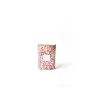HAPPY EVERYTHING Red Small Dot Mini Oval Vase