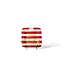 HAPPY EVERYTHING Red Stripe Mini Happy Everything! Square Platter